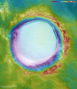 KOROLEV CRATER الفوهة الجليدية على كوكب المريخ